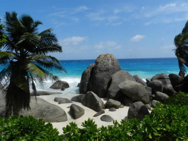 Prachtig onontdekt strand op Mahé