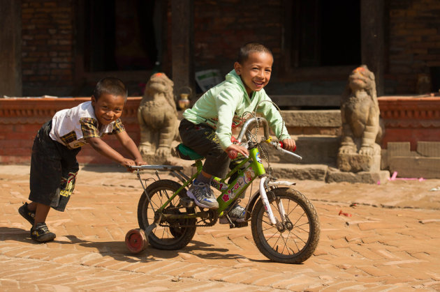 fietsen in bhaktapur