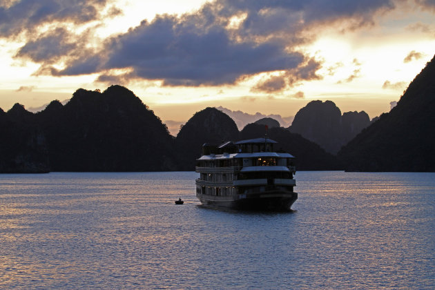 Halong Bay by night