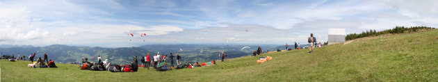 De 'Niedere' een berg in Bregenzerwald, Oostenrijk