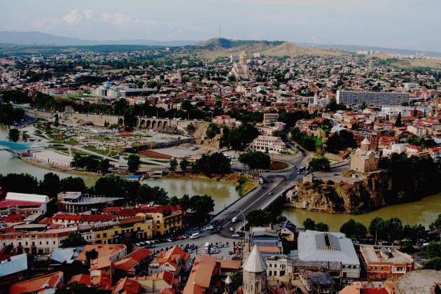 zicht over Tbilisi