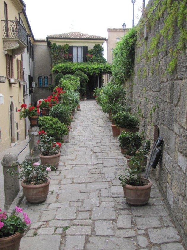 Straatje in San Marino