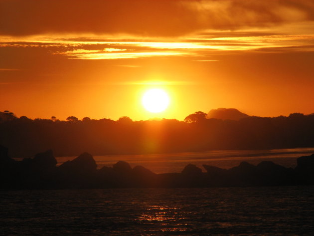 Zonsondergang Gordon River vanaf Lady Jane Franklin