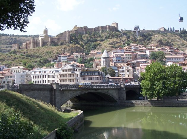 Uitzicht op Old Tbilisi 