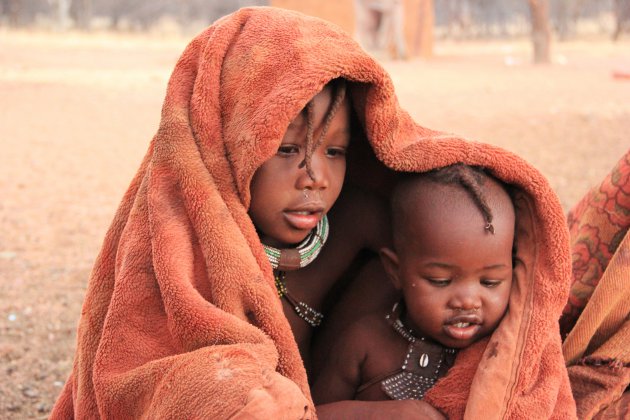 Twee Himba kinderen