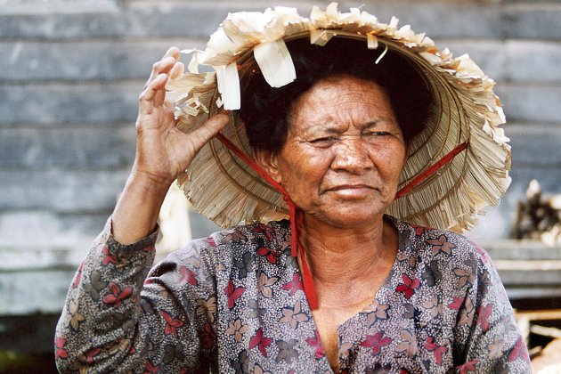 Groentevrouw op Tonle Sap