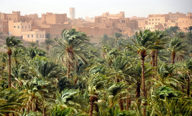 hevige storm in de Sahara