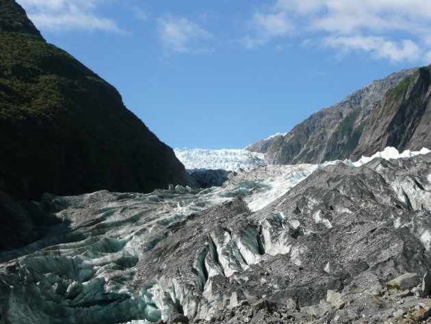 De immense en indrukwekkend Franz Josef Glacier