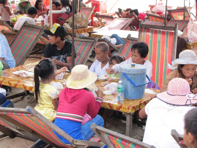 Chinees nieuwjaar aan het strand