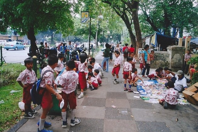 Kinderen uit school