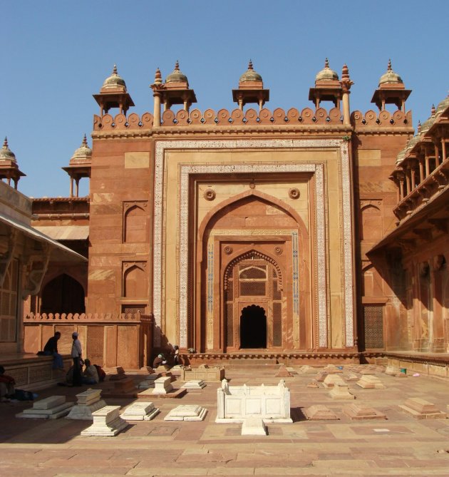 Graven bij Fatehpur Sikri