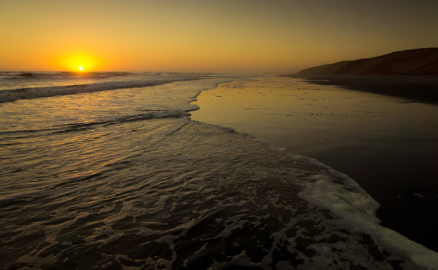 Zonsondergang Henties Bay