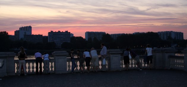 Zonsondergang over de Scheldt, Antwerpen