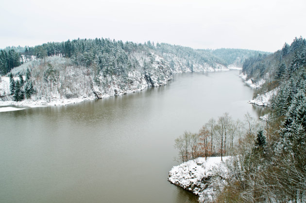 Vltava in de winter