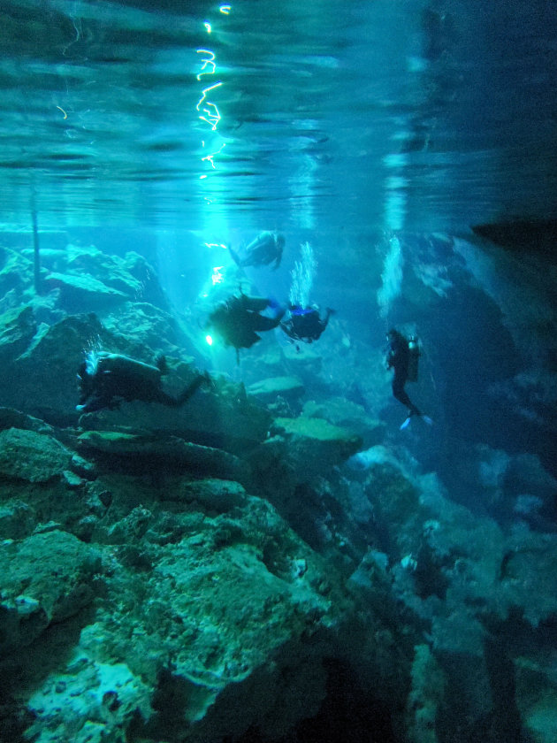 Kristal helder water in cenote's