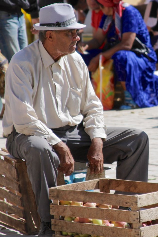 Marktkoopman in Khiva