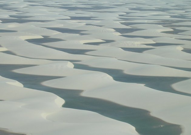 Lencois Maranhenses, vanuit de lucht