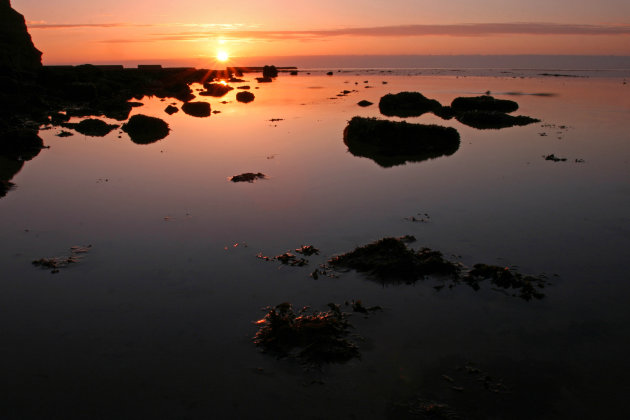 Zonsondergang Helgoland