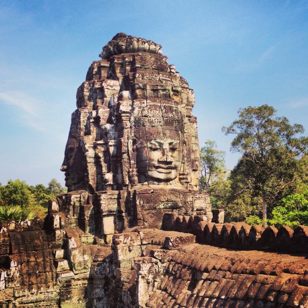 Mysterieuze gezichten bij Angkor Thom