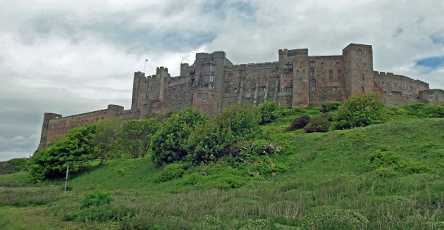 Kasteel bij Bamburgh in Noord Engeland