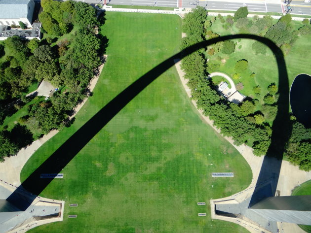 St. Louis Arch vanuit de top