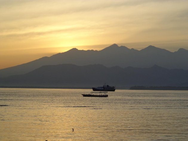 Sunrise over Lombok