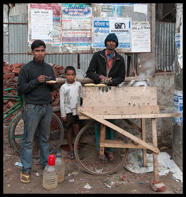 Self-made stall