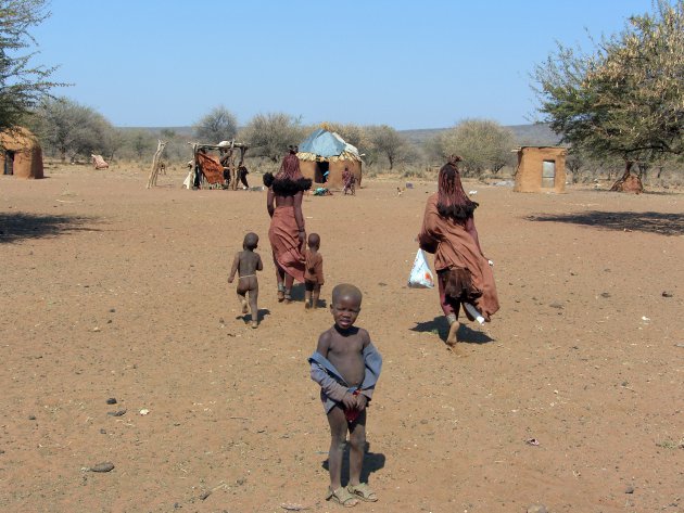 Himba's: Kaokoveld, tussen Opuwo en Sesfontein