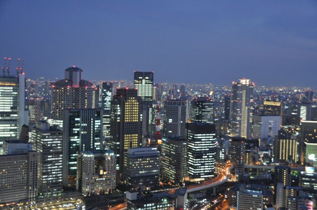 Avondbeeld Osaka