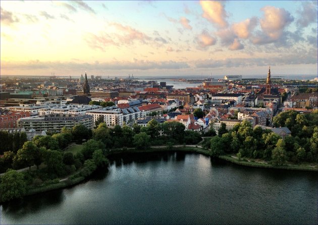 Kopenhagen avond zicht