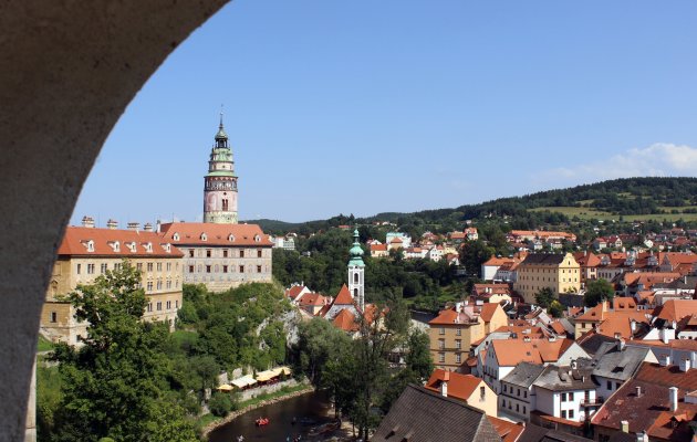 Uitzicht over Cesky Krumlov