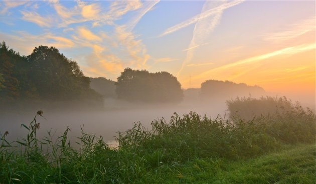 Mist op het van Harinxmakanaal.