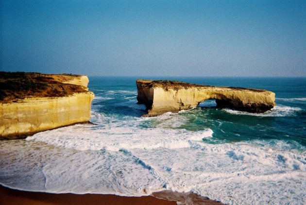 Rocks in the surf along the great ocean road