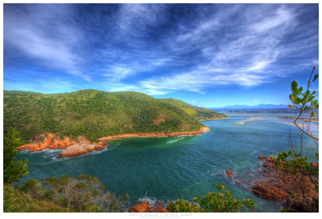 Knysna lagune bij Knysna Zuid Afrika