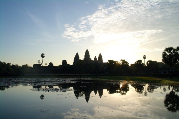 Zonsopgang bij Angkor Wat