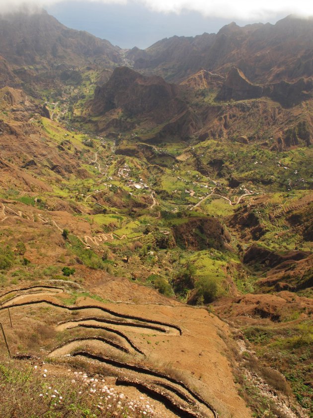 Uitzicht over de Pa?l vallei op Santo Antao