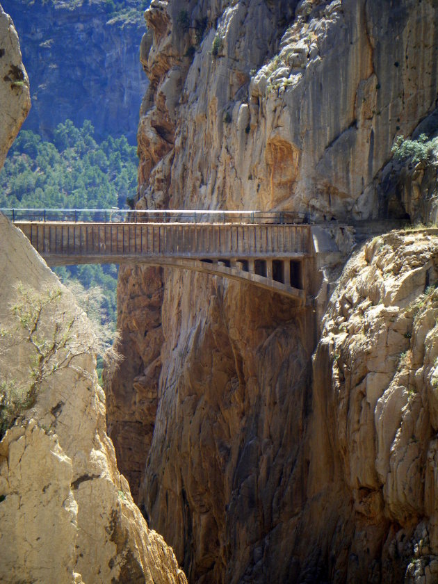 Brug boven de El Chorro kloof