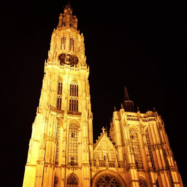 Gouden lichtpunt in Antwerpen