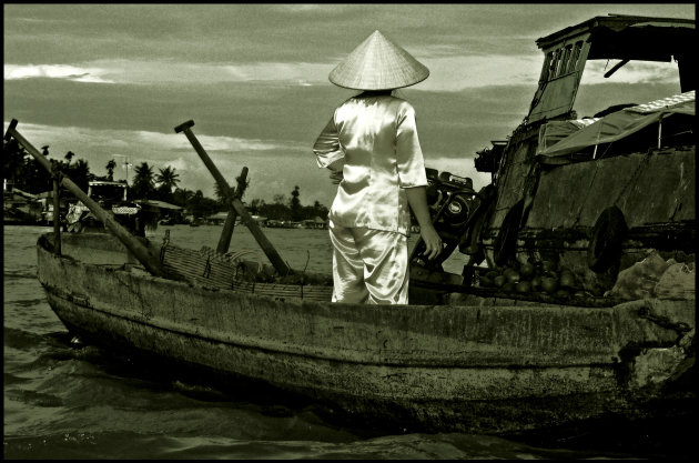 In pyjama op de boot