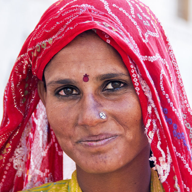 Portret van ee Indiase schone