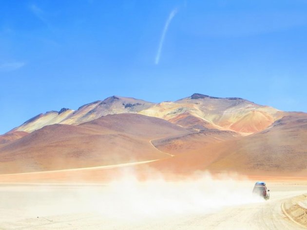 Landschap in het zuidwesten van Bolivia