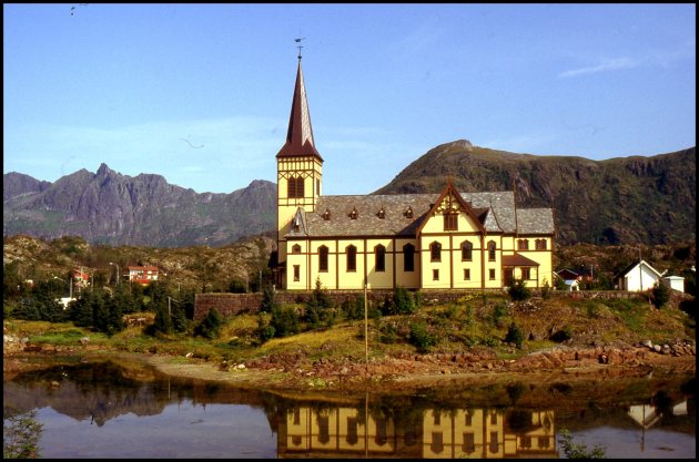 Kathedraal van de Lofoten. 