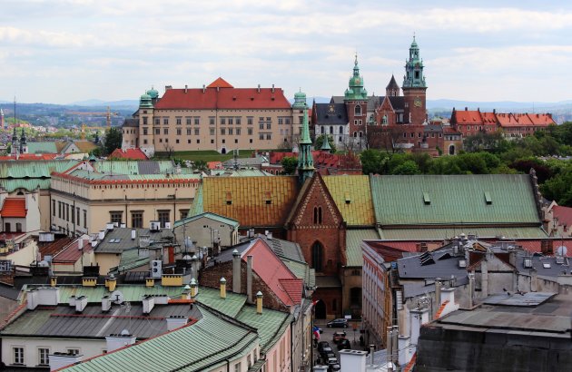 Uitzicht over Krakau