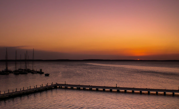 Kleurige zonsondergang