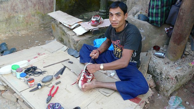 Schoenmaker in Nepal