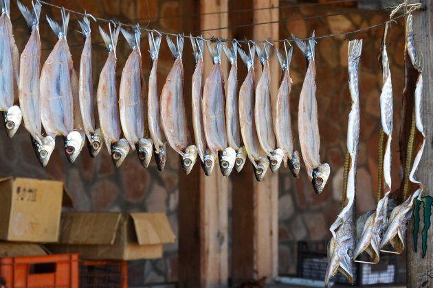 Gerookte vis uit het Baikalmeer