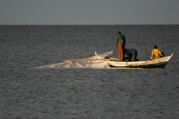 Vissers op Lake Victoria