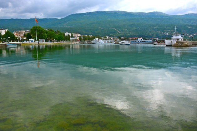 De haven van Ohrid