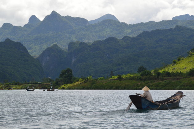 Uitzicht op het Phong Nha National park