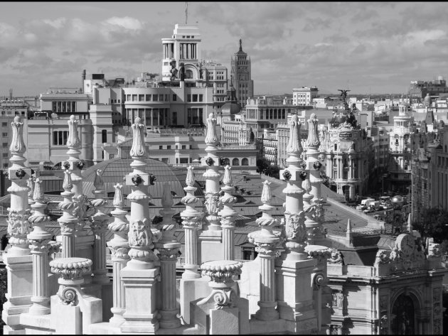 Madrid in zwart/wit